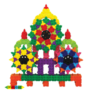 Junior Variety 600 yapı taşları seti, 600 adet, yaşları 3 +, rehber kitap ile çok renkli - Product Image 4