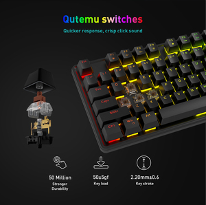 OEM Mechanical <strong>Keyboard</strong> Mini 88 <strong>Keys</strong> Switch RGB Mechanical Office Gaming <strong>Keyboard</strong> Support Customization - Product Image 4