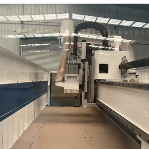 Kunden spezifischer ST-2140 Auto Loading Entladen ATC Cnc Router mit Laber Linear Tool Changer Nesting CNC Router Line - Product Image 5
