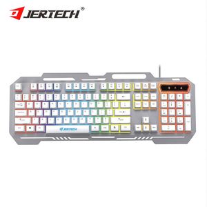 JERTECH K910 Teclado de ordenador en español Teclado con luz LED Teclado de PC con cable para juegos Teclado mecánico de Metal para jugadores - Product Image 2