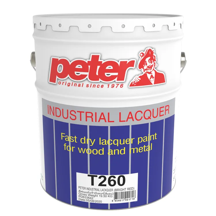 Peinture de laque Nitrocellulose rouge vif, haute résistance, qualité supérieure, paquet de 16.670 litres, superbe qualité, à vendre