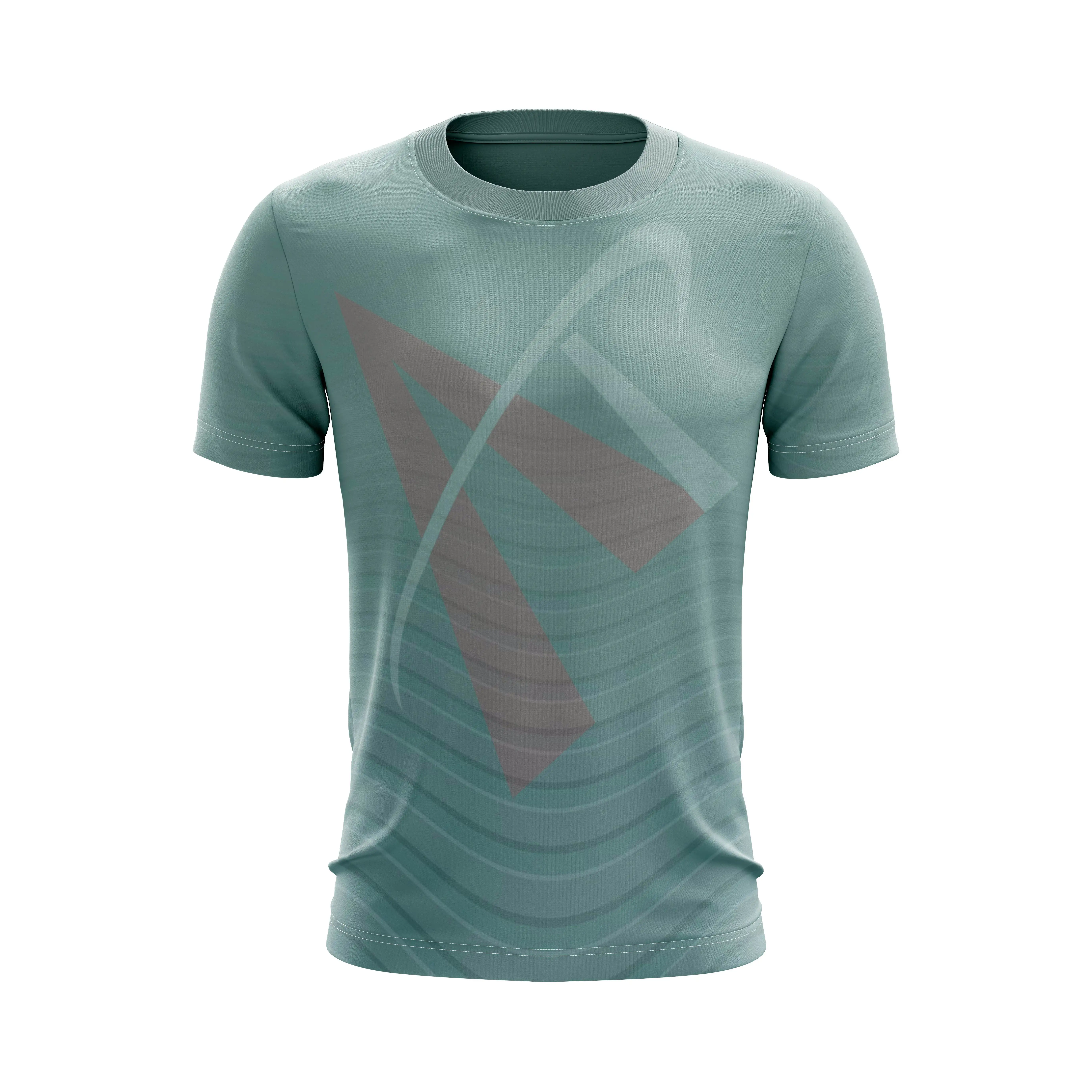 अच्छी गुणवत्ता वाले पुरुषों के खेल टी शर्ट बनाने की क्रिया मुद्रण लोगो डिजाइन थोक कस्टम यूनिसेक्स टी शर्ट