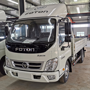 福田3吨汽油轻型卡车，单舱和4.2米长的货物车身