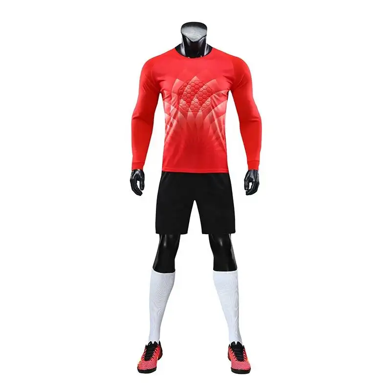 Оптовая продажа, новая модель футбольной одежды, самая продаваемая одежда для клубного футбола, трикотажная форма для вратаря, Футбольная форма для занятий спортом