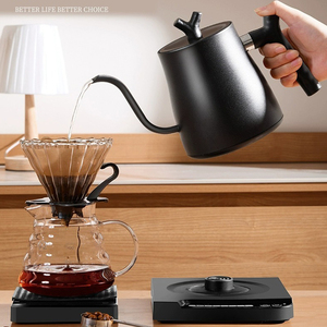 Hervidor eléctrico de cuello de cisne para café y té, hervidor de café eléctrico de calentamiento rápido con control de temperatura - Product Image 2