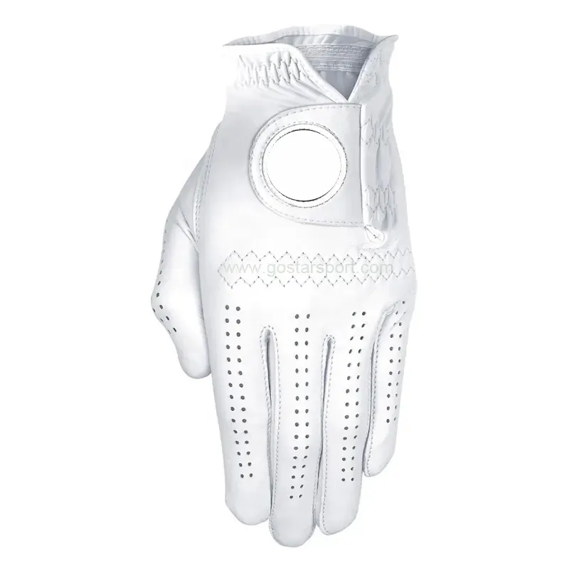 Hochwertige Golfhandschuhe echtes Leder individualisiertes luftdurchlässiges Cabretta-Leder Großhandel Golfhandschuhe