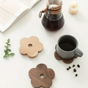 Designer wooden coasters with elegant rustic <strong>tones</strong> <strong>created</strong> to serve as stylish functional additions to your table settings - Product Image 1