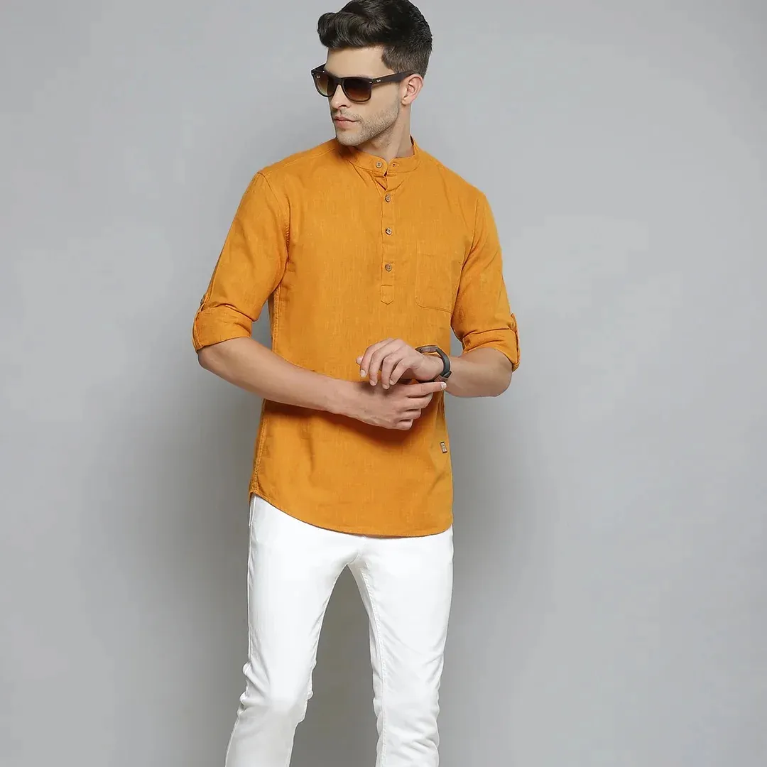 Comfort Slim Fit Korte Kurta