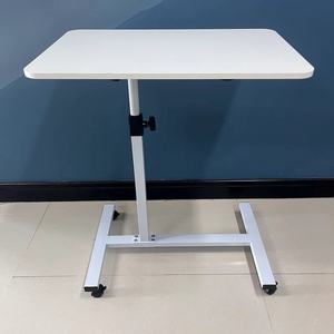 Escritorio ajustable multifuncional con mesa giratoria y mesa de ordenador con patas ajustables en altura con ruedas - Product Image 1
