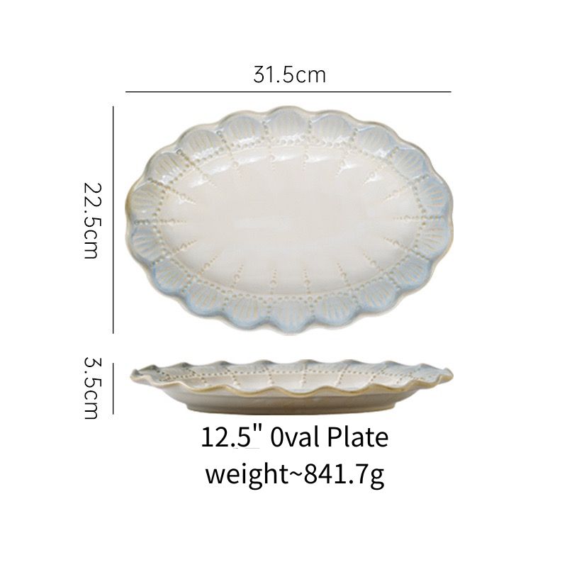 12.5" oval Plate