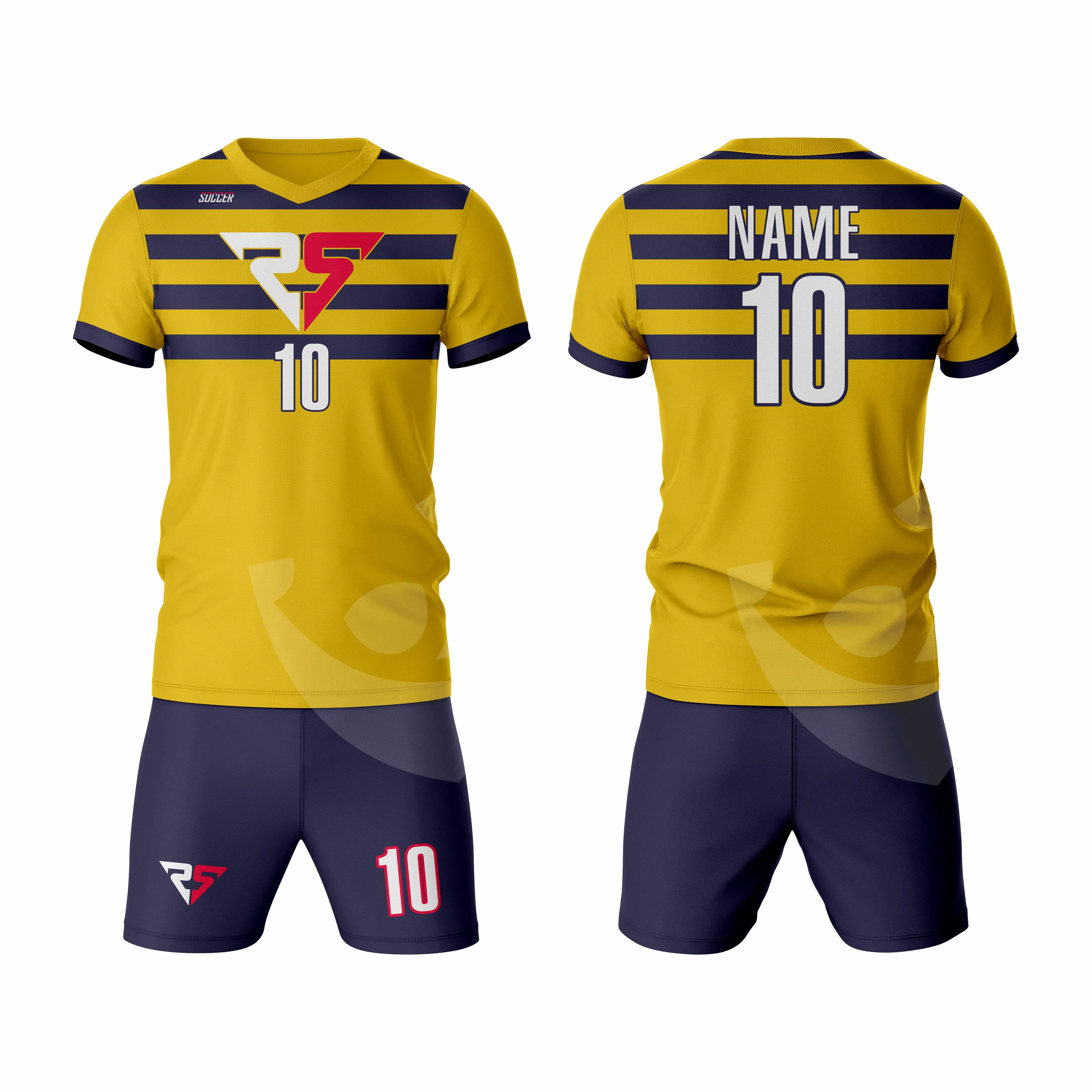 Uniforme de futebol personalizado com estampa sublimada barata, conjunto de poliéster/algodão para clube de futebol, camisa de futebol personalizada, nome personalizado da equipe