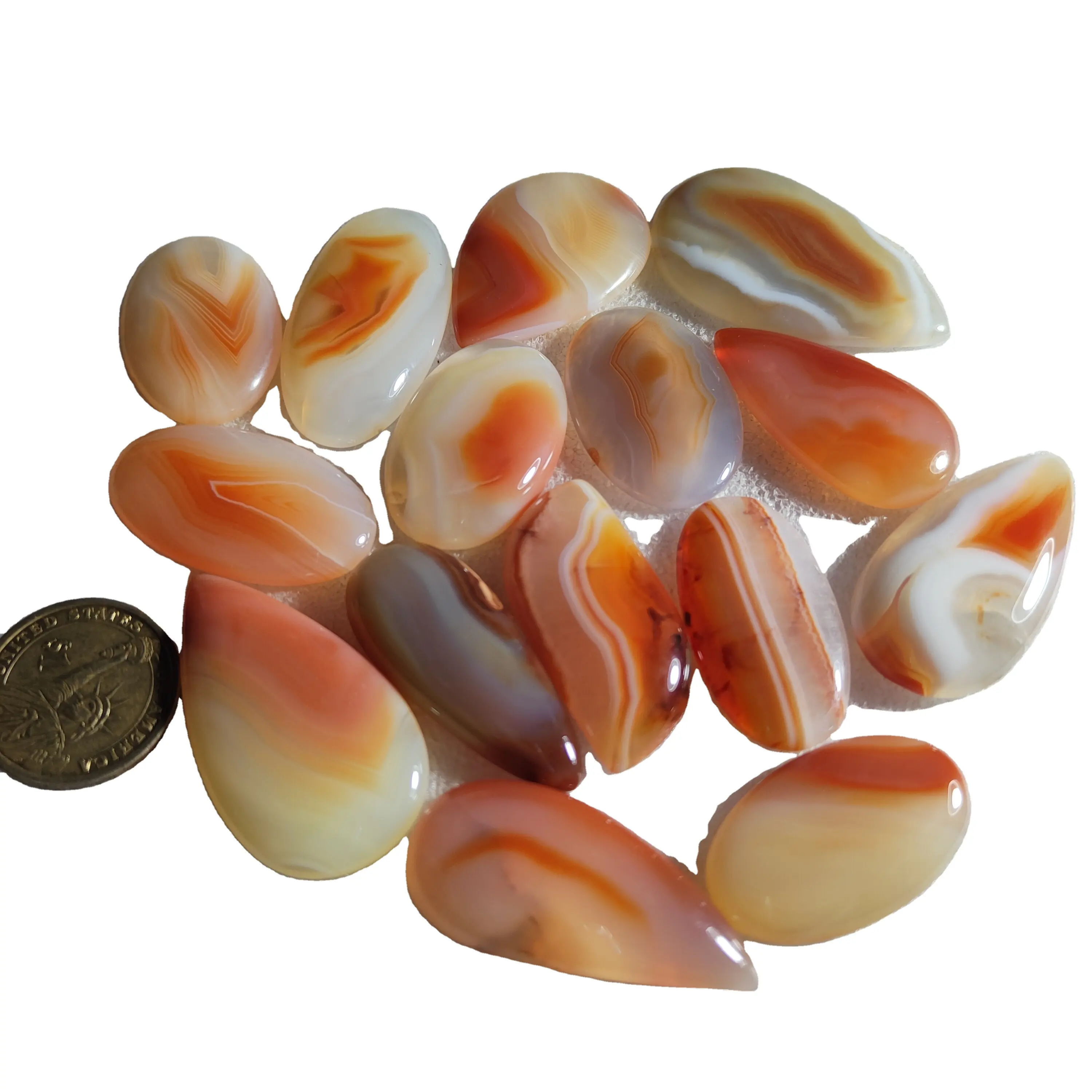 AAA + qualité naturelle polie Agate du Botswana taille libre pierres précieuses en vrac Botswana Lot guérison Chrystal matériel de fabrication de bijoux