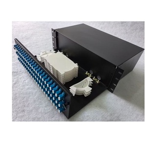 19-Inch FTP Rack Mounted ODF Terminal Box 24-Core Fiber Distribution Frame with ODF <strong>Patch</strong> <strong>Panel</strong> and SC/UPC SC/APC Adaptors - Product Image 5