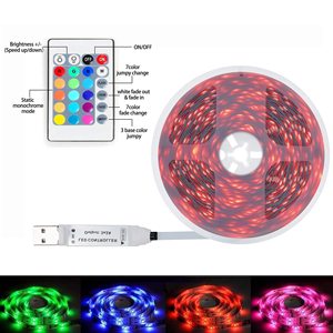 2M/3M/<strong>5M</strong> IP65 Waterproof 5050 <strong>RGB</strong> Smart Rgbic <strong>Led</strong> Strip Backlight Running Snake 5V <strong>Led</strong> Strip Light with Remote Control - Product Image 5