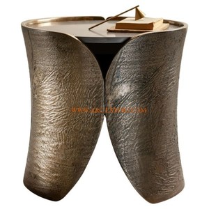 Luxury Round Metal <strong>Center</strong> <strong>and</strong> Side Table Customized Sizes Vintage Gold Black <strong>and</strong> Silver Table for General Use Home Furniture