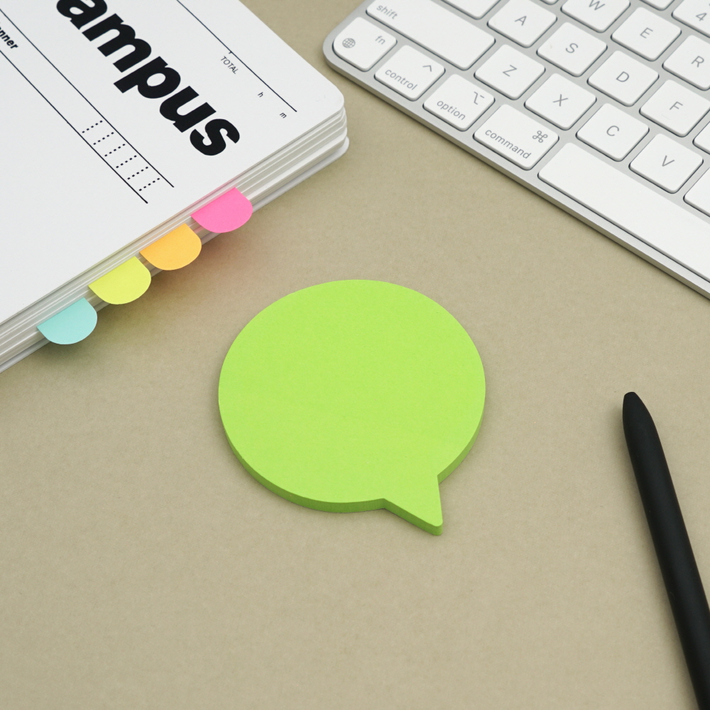 Speech bubble-Fluorescent Yellow-Green