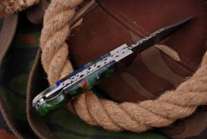 Wholesale Handmade Damascus Steel Blade Foldable Mini Pocket Knife with Resin Handle Custom <strong>Fancy</strong> <strong>sharp</strong> Hunting Knife