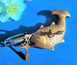 Brass Trick cá Pad khóa thủ công Câu Đố ổ khóa thiết kế cổ khóa trang trí nội thất handmade Quà tặng đặc biệt - Product Image 2