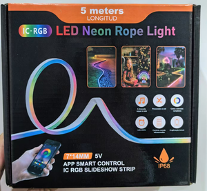 Tcwin RGBIC LED Neon işık şeritleri kiti akıllı APP kontrol 5V USB IP67 su geçirmez oyun odası ve Neon burcu PVC vücut için EPistar çip - Product Image 4