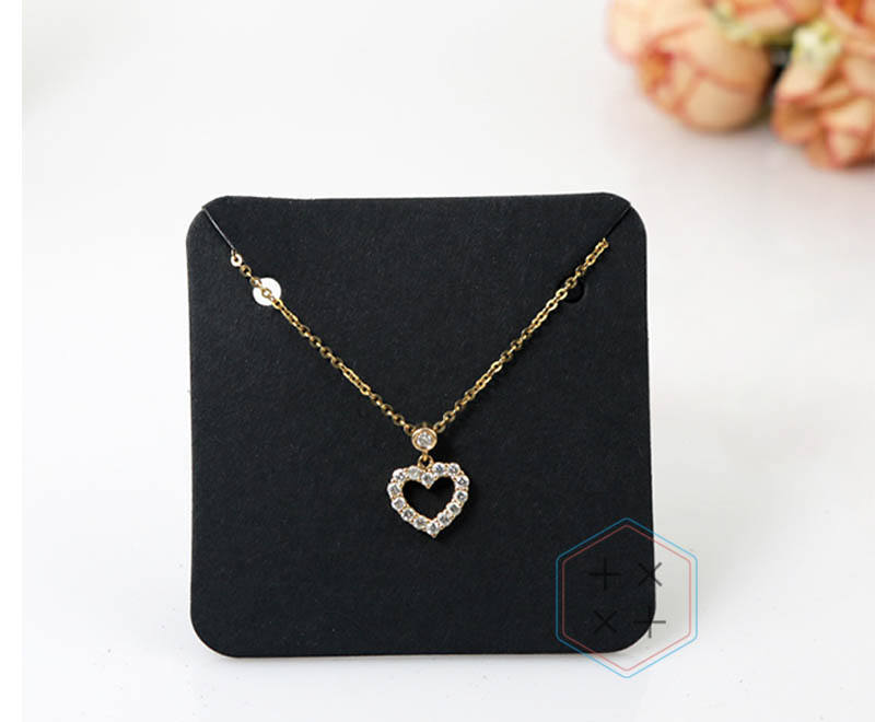 100 pcs In 1 Set Black earring card