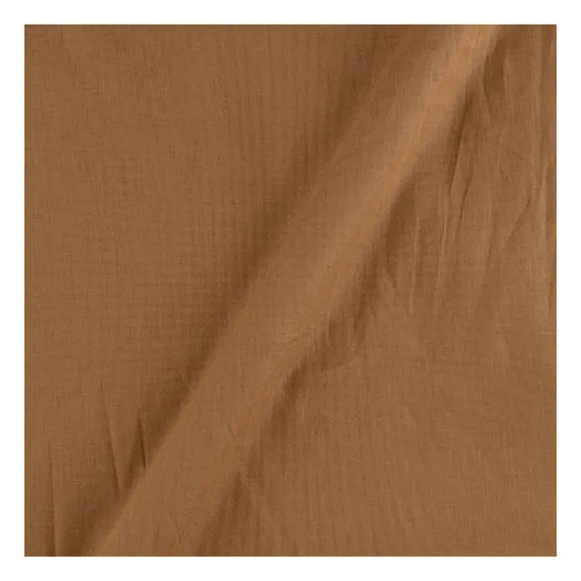 Best Selling Products Light Camel Color Plain Cotton Voile Dress Material Fabric