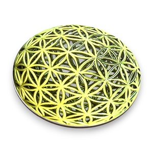 Özel baskılı sarkaç panoları ile kutsal geometri desen ahşap sarkaç Dowsing kurulu için toptan ve okumalar - Product Image 1