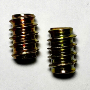 صواميل تثبيت خشبية صفراء مقاس 1/4 بوصة بأسنان داخلية وخارجية، صواميل توصيل ملولبة للأثاث الخشبي M6 M8 M10 M12 M20 THV فيتنام - Product Image 2