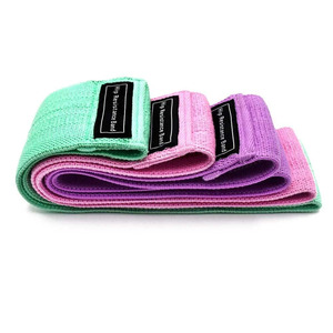 Bandas de ejercicio con logotipo personalizado para yoga y gimnasio, bandas de resistencia de tela circular con estampado de leopardo, lazo de látex para uso físico - Product Image 3
