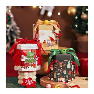 Noel noel baba karton kutu hediye ambalaj için özelleştirilebilir boyutu renk logosu hediye ambalaj dikdörtgen kutu - Product Image 1