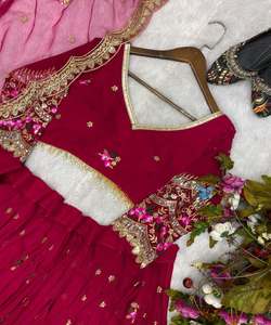 Vintage Lehenga Choli Set with Ready-to-Wear One-Piece <strong>Design</strong> Gorgeous Bridal Lehenga: Stylish Designer Lehenga Choli Set - Product Image 5