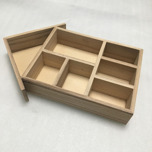 Không Sơn Bằng Gỗ Letterbox Nhà Hình Dạng Thu Nhỏ Bằng Gỗ Hiển Thị Kệ Nhà Búp Bê Showroom Bằng Gỗ Bóng Hộp Với 7 Ngăn - Product Image 3