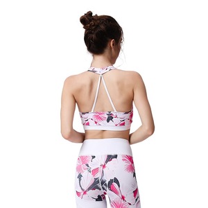 En iyi tedarikçi özel etiket kadınlar Yoga seti 2 adet spor moda elastik bel spor özel Yoga seti - Product Image 5