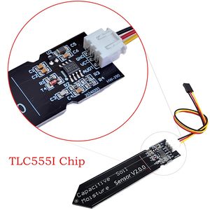 Módulo Sensor de humedad del suelo analógico capacitivo 3,3 ~ 5,5 V Detección de humedad resistente a la corrosión DIY electrónico para Raspberry Pi