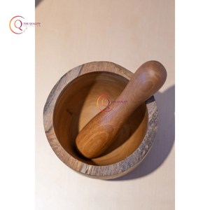 מרגמה עץ עיצוב פנטסטי & pestle pestle טבעי בעבודת יד כלי מטבח מקסימים למטבח תבלין עם האיכות הטובה ביותר
