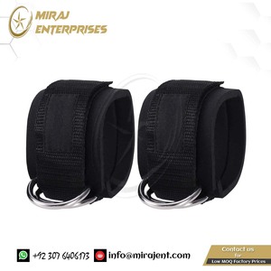 Cable Machines Leg Exercises with Carry <strong>Bag</strong> (Black) <strong>Ankle</strong> 2pcs Sport <strong>Ankle</strong> Straps Padded D-ring <strong>Ankle</strong> Cuffs for Gym Workouts - Product Image 2