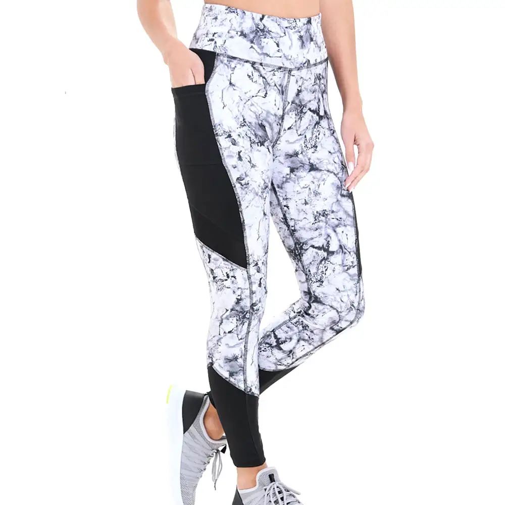 Gimnasio Yoga Fitness Spandex Poliéster Leggings para mujeres Top Trending Gym Wear Yoga Pantalones de yoga Fitness Leggings de cintura alta