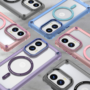 Popüler tasarım yarı şeffaf darbeye cep telefonu kılıfları Motolora Google Xiaomi Redmi için Tpu manyetik telefon aksesuarları - Product Image 3