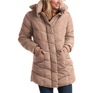 En kaliteli kadın Parka büyük kürk yaka kapşonlu kalın sıcak uzun Pakistan çıkarılabilir mont nefes kadın Parkas - Product Image 6