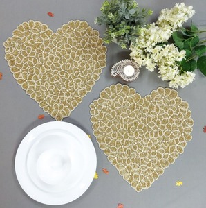 Yeşil reçine kakma S/4 Placemat ve masa kullanımı için mantar ve reçine yapılmış ped ile yuvarlak ahşap bardak altlığı takımı - Product Image 3