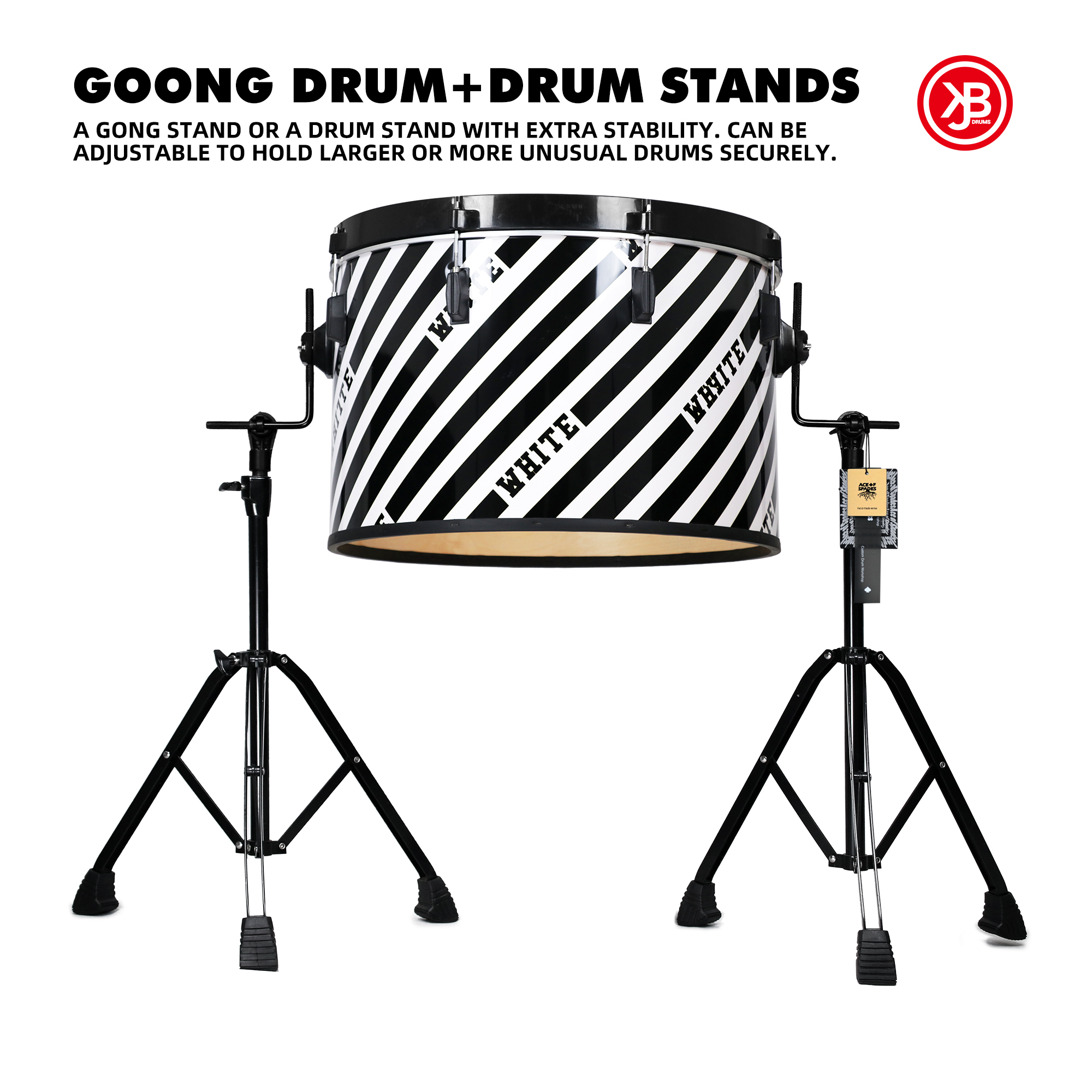 Black and white diagonal stripes