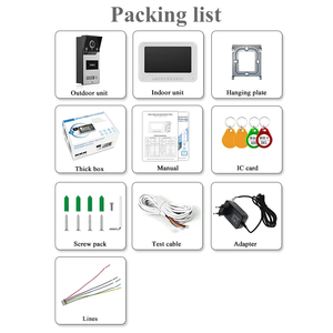 Videoportero intercomunicador de 4 cables control de acceso de seguridad para el hogar y sistema de gran angular de 120 grados timbre Cámara villa - Product Image 5