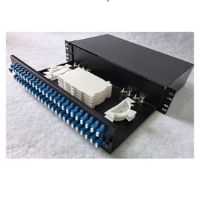 19-Inch FTP Rack Mounted ODF Terminal Box 24-Core Fiber Distribution Frame with ODF <strong>Patch</strong> <strong>Panel</strong> and SC/UPC SC/APC Adaptors - Product Image 5