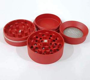 שאינו מקל קרמיקה מצופה מטחנות | אלומיניום CNC 56mm 4-חלק הרב מגרסה | בקלות נשלף מסך