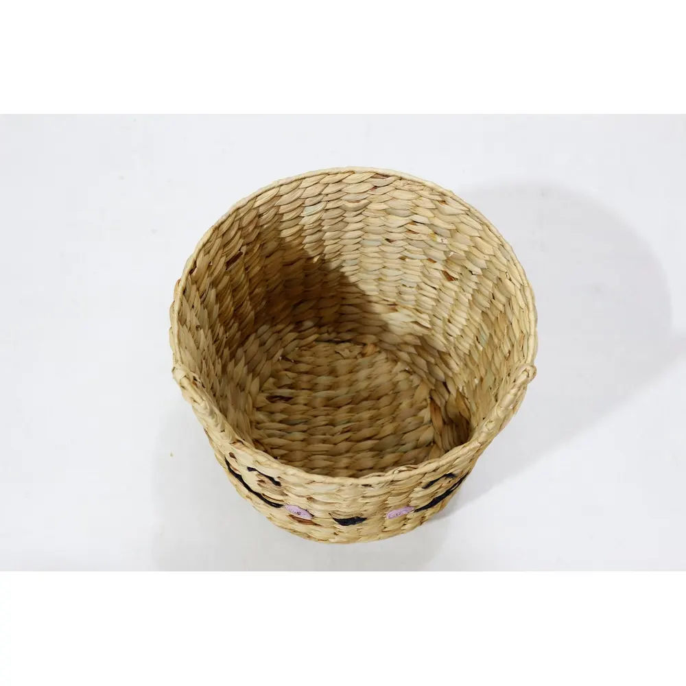 Hot design High Quality Water hyacinth Animal Basket Handwoven Cute Storage Basket for Kids Home Decoration