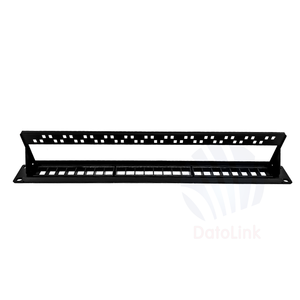Red 1U 24 puertos CAT6 UTP Keystone Jack Patch Panel Cat6 UTP Acoplador en línea Modular Jack Patch Panel con gestión de cables - Product Image 2