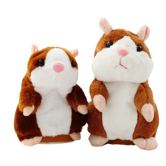 2023 New Arrival Adorável Mimética Pet Plush Toy Repete O Que Você Diz Falando Hamster Para Crianças