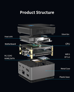 La mejor mini computadora de escritorio N150 (3,6 GHz) 1000MHz 4K UHD 12GB DDR5 RAM M.2 SSD Gaming con TPM 2,0 disponible en enchufes AU/US/EU - Product Image 6