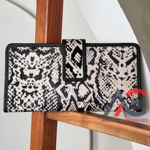 Novedad de 2025, carteras de diseñador de marca famosa para mujer, monederos de piel de vaca, carteras largas informales de cuero genuino con lazo - Product Image 1