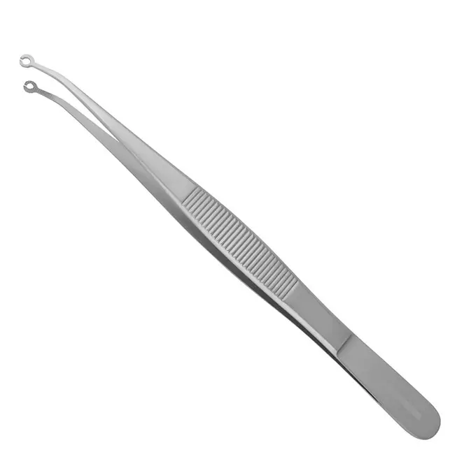 Pinza de sutura de maíz, herramienta curvada Angular