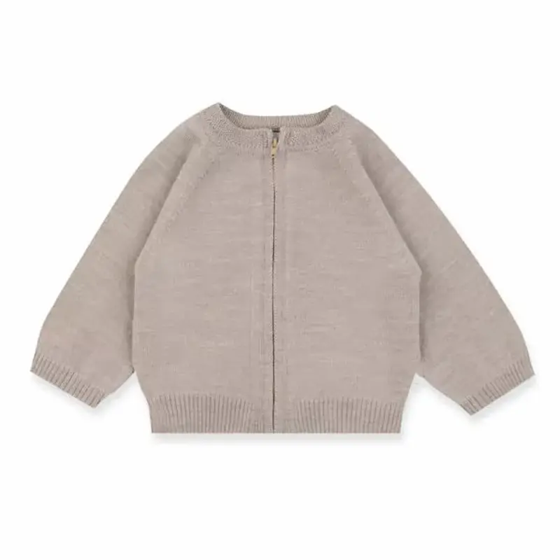 GOTS-zertifizierter Baby mantel aus Merinowolle Winter kinder kleidung New Design Knit Baby Cardigan